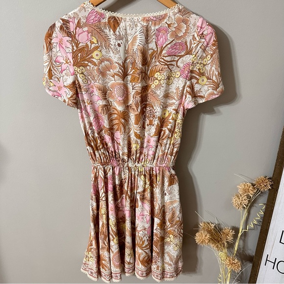 Spell & The Gypsy Jungle Floral boho Mini Dress with Pockets size XS - Picture 13 of 16